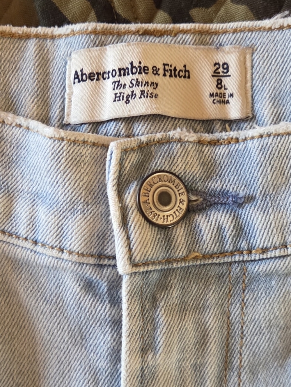Abercrombie & Fitch Light Blue Denim High-Rise Jeans